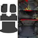 Naibeve Floor Mats for 2025 Chevrolet Equinox/GMC Terrain Trunk Mat Cargo Mat for All Weather Chevy Equinox Floor Mats Accessories (Floor Liner+Trunk Mat)