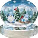 50Pcs Party Supplies Plates Decorations