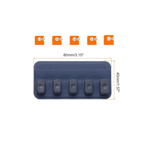 HARFINGTON Cable Clips Cable Management for Cord Organizer Cable Clips Bedroom Nightstand Wire Desk Table Accessories Office Spaces Car, Blue, 1Pcs