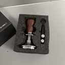 57mm Tamper Walnut Calibrated Espresso Tamper Compatible With Lelit Anna, Grace, Anita, Ascaso Dream, Arc, Basic, La Pavoni Domus Bar, Club, 57 mm Portafilter Espresso Machines