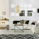 Removable Acrylic Mirror Setting Wall Sticker Decal DIY Modern Decoration for Home Living Room Bedroom Decor (15 pcs 20cmx20cm).