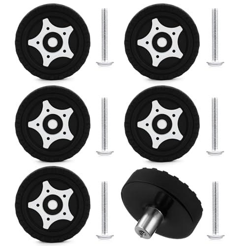 Datanly 6 Pack Cabinet Knobs Race Car Wheels Drawer Pulls with 28mm Screws Black Racing Tire Decoration for Men Home Bedroom Cupboard Kitchen Decor