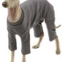 Basic Dog Pajamas Pastel Durable and Elastic Dog Onesie Apparel Outfits Doggie Jammies (Small, Gray)