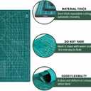 Self Healing 18"X12" Cutting Mat, A3 Sewing Mat Rotary Double Sided Thickened Mats for Crafts, for Sewing Crafts Hobby Fabric Precision Scrapbooking Project,Green 2 Pcs (No)