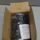 4In*8Ft Dryer Vent Hose and 2 Clamps, Upgrade Flexible Aluminum Vent Duct, Heat-resistant Dryer Vent Connection Kit for Wall Exhaust Vent, RV, Boat Blower, 3D Printer, Air Circulation, Black