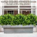 ColoPlay 20 Bundles Artificial Greenery Boxwood Plants, Fake Plant for Garden Porch, Window Box, Home Wedding, Farmhouse, and Indoor Outdoor Decoration
