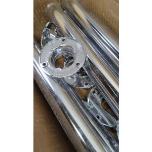 Set of Chrome Rods for Indoor Use Bathroom Kitchen Bedroom (No Hardware) 29"x2, 26"x2, 18"x1 Pcs