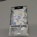 J.west Slim Floral for iPhone Air Case, Thin Soft TPU Protective Phone Cover, Aesthetic Blue Flower Pattern Girly Case