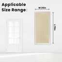 Self Adhesive Portable Blackout Curtains for Bedroom Easy to Install Window Thermal Lnsulated Kitchen Room Darkening Small Window Curtains, Cortinas Para Cuarto, 35"W X 79"L, Beige, 1 Panel