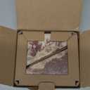 Koville Natural Onyx Bookends for Shelves, Decorative Bookends for Heavy Books, Non-Slip Heavy Duty Book Stopper for CD/Movies, Aesthetic Decorative Book Ends for Bookshevles Table Home Decor