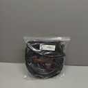 Silicone D-Shaped Weather Stripping Door Seal, 23FT Self Adhesive Door Insulation Strip, Fits Gaps up 1/4 to 15/32", for Door Frame & Window Seal (Black, 9/16" W  15/32" T)