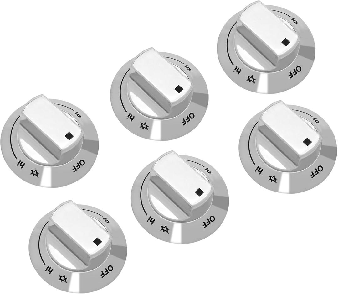 318242275 Range Surface Burner Knob Compatible with electrolux Gas Range 318242275,3513943,AP5809411,PS9495232,EAP9495232,PD00070162(6 pcs)