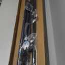 Tension Curtain Rod 51-168 In, Heavy Duty Shower Curtain Rods No Drilling, Extra Long Outdoor Curtain Rod for Patio, Adjustable Spring Tension Pole for Bathroom Window Closet, Never Rust, Black