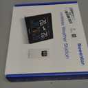 Newentor Weather Station Wireless Indoor Outdoor Thermometer, Color Display Digital Weather Thermometer with Atomic Clock, Barometric Pressure, Forecast Station with Adjustable Backlight, Black