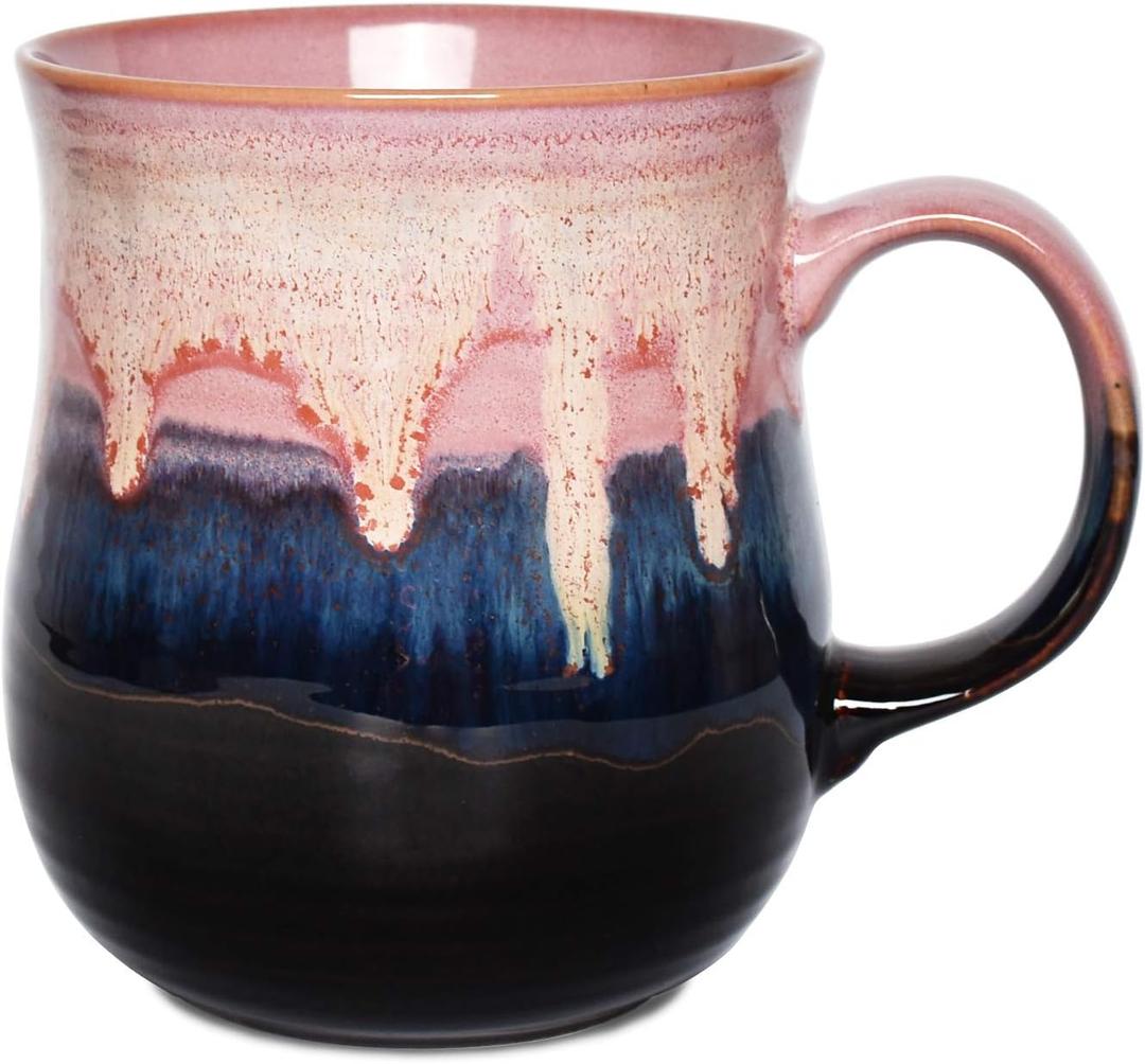 Bosmarlin Large Ceramic Coffee Mug, Big Tea Cup for Office and Home, 21 Oz, Dishwasher and Microwave Safe, 1 PCS