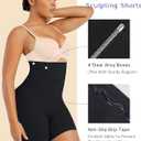 SHAPELLX Shapewear Tummy Control Seamless High Waisted Body Shaper Waist Slimming Thong Underwear Girdle Tummy Slimmer (XS)