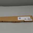 Ivilon Window Curtain Rod Decorative End Cap Design, 1 Inch Rod, 48 to 86 Inch. Black