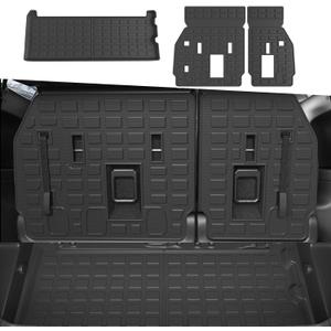 7&8 Seater Trunk Mat Backrest Mat Compatible with 2021-2025 Toyota Sienna TPE Cargo Mat Replacement for 2021-2025 Toyota Sienna Accessories