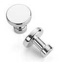 Asidrama 7 Pack 1-1/4 inch Polished Chrome Kitchen Cabinet Knobs Dresser Knobs Drawer Knobs Cabinet Hardware Zinc Knobs for Dresser Drawers