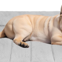 Veehoo Fluffy Plush Pillow Cushion, 32" x 25" Dog Couch Bed, Grey, CWC2331E