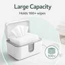 Wet Wipes Heater , Baby Wipe Warmer, Night-Ready Warm Wipes Dispenser with Moisture Lock, Large Capacity for Busy Parents, Soft Surround Heating, Safe & Even Warmth for Newborns