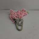 Lcuasc 4pcs Artificial Wisteria Flowers 37in Fake Wisteria Rattan Hanging Garland Silk Flowers String for Wedding Party Wall Home Decor(Pink)