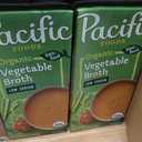 Pacific Foods Organic Vegetable Broth, Low Sodium, 32oz, 12-pack Keto Friendly, BBD 20NOV2026