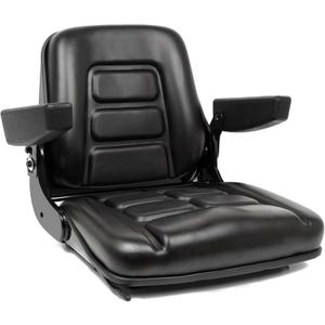 Universal Forklift Seat, Tractor Seat with Micro Switch,Armrest for Tractor,Excavator Skid Loader Backhoe Dozer Telehandler ZTR's