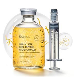 Silk Peptide Intensive Lifting Ampoule, Deep Collagen Silk Peptide Serum for Face Lifting, Smoothing & Hydrating, Non-Greasy Gentle Formula, 1.86 Fl Oz