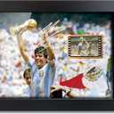 sufenvera Signed Maradona Framed Poster,Maradona Film Photo Collage Display,Gifts for Soccer Ball Fans on Birthday Christmas 8x6 Inches