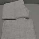 H.VERSAILTEX 100% Blackout Curtains Linen Textured Blackout Curtains for Bedroom Full Light Blocking Thermal Insulated Curtain Panels 84 Inches Long Energy Saving with White Liner, 2 Panels, Ivory