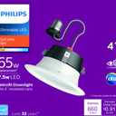 Philips 7.5-Watt (65-Watt) Retrofit Downlight LED Light Bulb