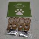 EXPAWLORER Anti Slip Dog Socks to Prevent Licking Paws, Dog Shoes for Hot Pavement, Dog Booties for Small Medium Large Senior Dogs, Traction Control Boots & Paw Protectors for Hardwood Floors (Small (4 Count), Khaki)