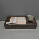 BAYKA Bathroom Floating Shelves for Wall Set of 3 - Rustic Brown Farmhouse Wood Shelves Over Toilet for Bedroom, Kitchen, or Living Room Decor Display, Storage for Plants, Toilet Paper or Bath Towels (15.7inches)