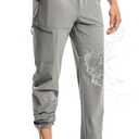 TBMPOY Men's Lightweight Hiking Pants Quick Dry 4 Pockets Stretch Water Resistant Travel Fishing Convertible Zip Cargo Jogger (Gray)