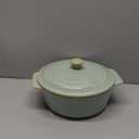 HVH Ceramic Casserole Dish with Lid Oven Safe, 2 Quart Round Casseroles Dish Set, 9 Inches Round Baking Dish with Lid Oven Safe, Deep Casserole Dishes for Oven with Lids for Dinner Party (Turquoise)
