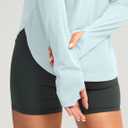 Soothfeel Women's UPF 50+ Shirts Long Sleeve 1/4 Zip Pullover UV Sun Protection Golf Shirt Workout Athletic Tops for Women (Gray, M)