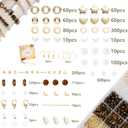 Xylise Jewelry Making Supplies Kit Natural Stone Beads for Irregular Natural Stone with for DIY Craft Bracelet Necklace Earrings for Adults (Tiger's Eye)