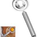 Egg Separator for Raw Eggs- Stainless Steel Egg Yolk Separator, Kitchen Gadget with Hanging Hole Design, Easy to Clean, Dishwasher Safe, Easily Separates Eggs Whites and Yolks