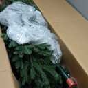 National Tree Company 6.5 ft Pre-Lit Tiffany Fir Slim Artificial Christmas Tree, 500 Clear Lights, 1,462 Tips, Includes Stand, Green