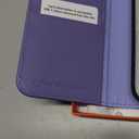 SHIELDON Genuine Leather Case Wallet for iPhone 17 Pro Max 6.9-inch | Folio Magnetic | RFID Blocking Credit Card Holder | Kickstand | Shockproof Phone Cover 2025 | Wisteria Purple