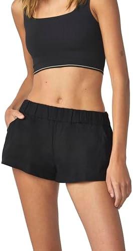 Pack of 2, florence by mills Women's Sweet Solstice Linen Cheeky Boxer Short, S