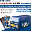 2000 Top Loaders for Cards for Baseball, Football, MTG Cards, Ultra-Clear Protectors for Trading Collectibles (1000 Hard Sleeves+1000 Soft Sleeves)