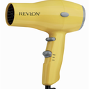 REVLON Compact Hair Dryer | 1875W Lightweight Design, Perfect for Travel, (Yellow), Plastic