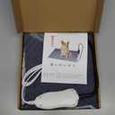 ZOMISIA Cat Heating Pad - 11 Adjustable Temperature and 25 Timer Options, Heated Cat Bed Indoor with Chew-Resistant Cord for Small Dogs, 18x18 Inch