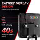 USB-C Wireless Trailer Lights Kit with Reverse, IP67 Waterproof Magnetic LED Tow Light for Towing, Tail, Brake, Turn Signal for Car, Boat, Camper, RV (B-Type)