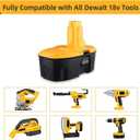 18V Replacement Battery for DeWalt DC9096 2 Packs 5.0Ah 18 Volt Replacement Batteries for DeWalt DE9096 DC9098 DE9098 DE9098 DW9096 DW9095 Cordless Power Tools