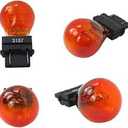  9 Pack 3757NA 3757A Bulb, Braking/Side Maker/Turn Signal Auto Light Bulbs 3157A 3057A 3457A 4157A 4057A 12v 27/7w Fit for Cars and Motocycles