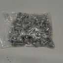 Polycarbonate Tapping Screws for Wood  2" Outdoor Screws with Expansion Cutters & Sealing Dome Washers  Waterproof, Anti-Corrosion  Fencing & Exterior Projects 50 Pack