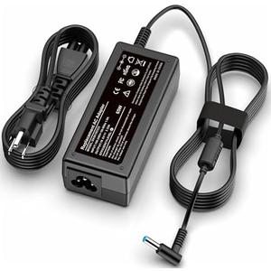PIOEVTKA Replacement for HP Laptop Charger 65W 45W Computer Charger Smart Blue Tip Power Adapter